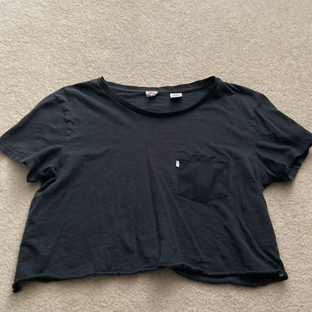 Black crop top